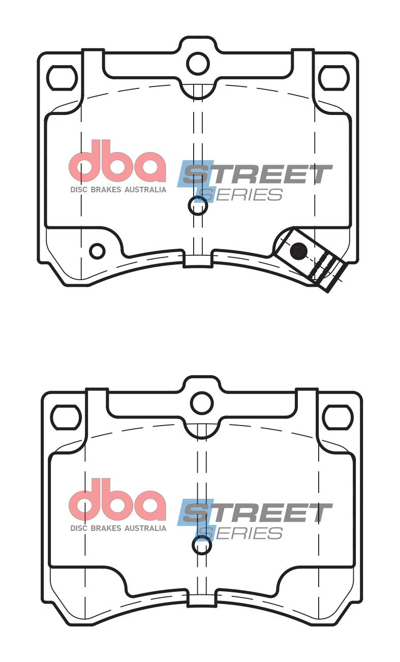 Ss Street Series Brake Pads Eunos/Ford & Mazda 1989-2014 Rear DB1177SS - DBA