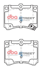 Ss Street Series Brake Pads Eunos/Ford & Mazda 1989-2014 Rear DB1177SS - DBA | Universal Auto Spares