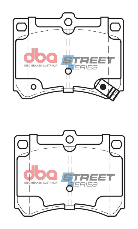Ss Street Series Brake Pads Eunos/Ford & Mazda 1989-2014 Rear DB1177SS - DBA | Universal Auto Spares