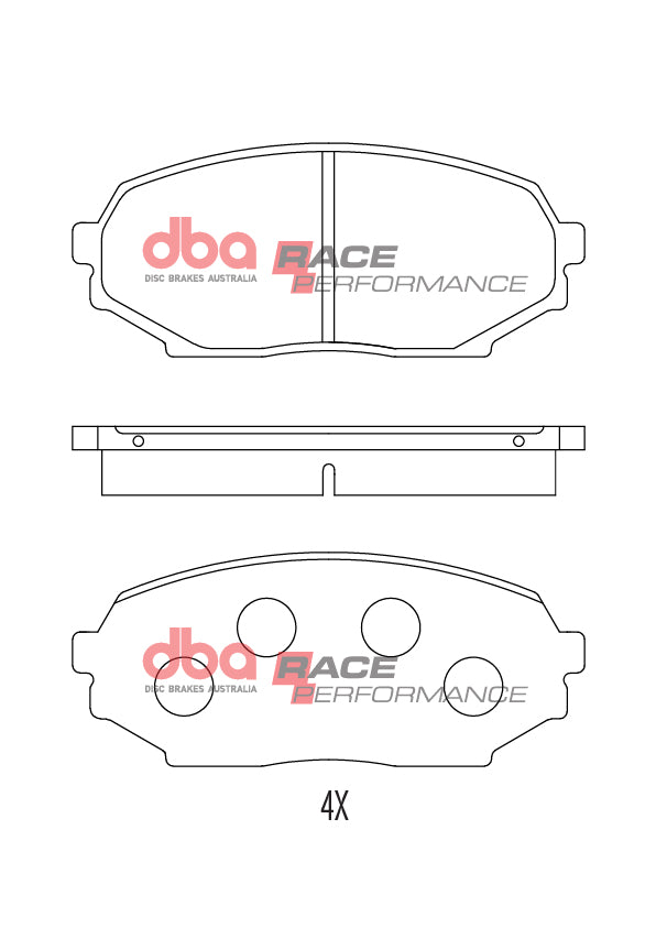 Race Brake Pads Mazda MX5 Na 89 93 Front DB1178RP - DBA