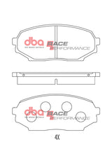 Race Brake Pads Mazda MX5 Na 89 93 Front DB1178RP - DBA