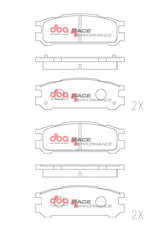 Race Brake Pads Isuzu & Subaru 1990-98 Rear DB1186RP - DBA