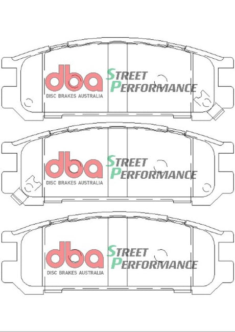 Sp Performance Brake Pads Subaru 1990-98 Rear DB1186SP - DBA | Universal Auto Spares