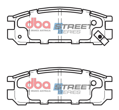 Ss Street Series Brake Pads Isuzu & Subaru 1990-98 Rear DB1186SS - DBA | Universal Auto Spares