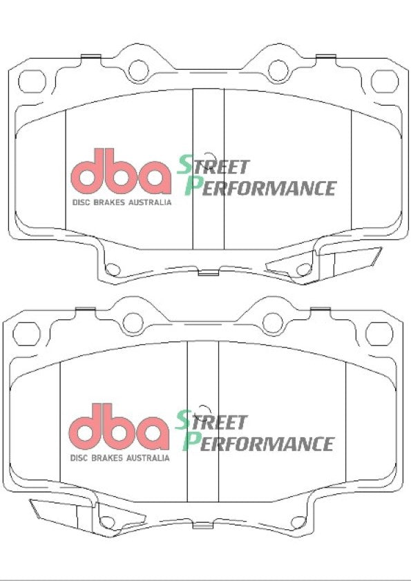 Sp Performance Brake Pads Toyota 4 Runner & Landcruiser 1990-98 Front DB1199SP - DBA