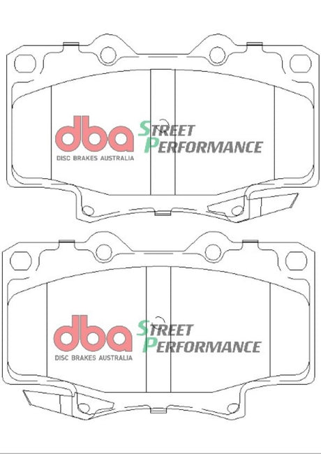 Sp Performance Brake Pads Toyota 4 Runner & Landcruiser 1990-98 Front DB1199SP - DBA | Universal Auto Spares
