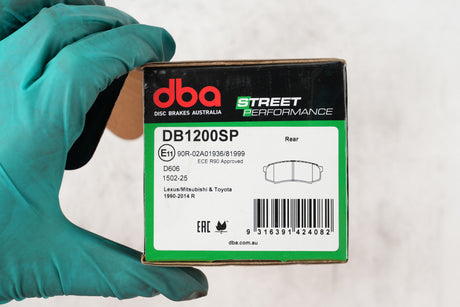 Sp Performance Brake Pads Lexus/Mitsubishi & Toyota 1990-2014 Rear R90 Approved DB1200SP - DBA | Universal Auto Spares