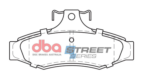 Ss Street Series Brake Pads Daewoo & Mitsubishi 1991-2004 Rear DB1204SS - DBA | Universal Auto Spares