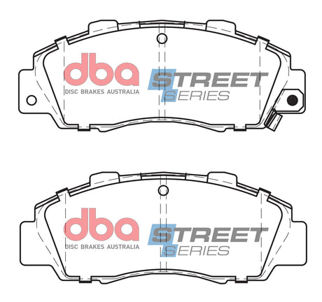 Ss Street Series Brake Pads Honda 1990-2006 Front DB1206SS - DBA | Universal Auto Spares