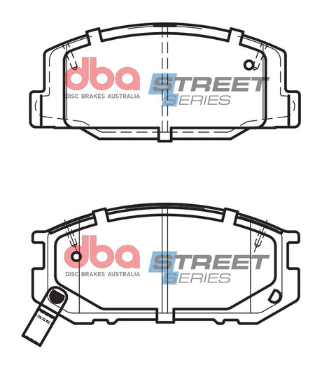 Ss Street Series Brake Pads Toyota 1990-2000 Front DB1208SS - DBA | Universal Auto Spares