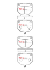 Race Brake Pads Nissan & Subaru 1989-2007 Rear DB1220RP - DBA