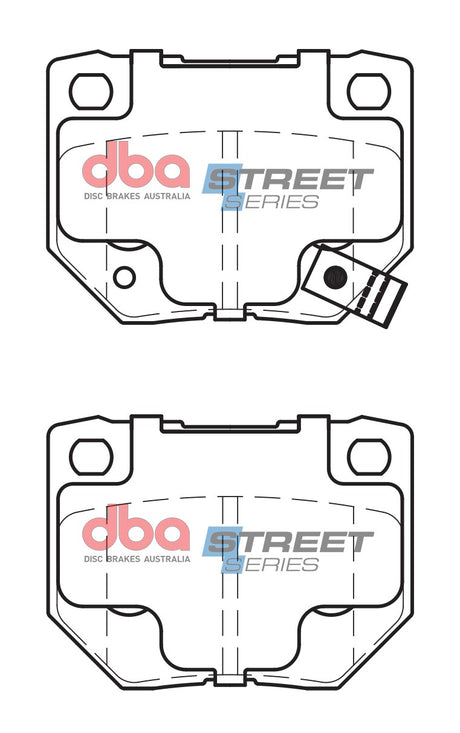 Ss Street Series Brake Pads Nissan & Subaru 1989-2007 Rear DB1220SS - DBA | Universal Auto Spares