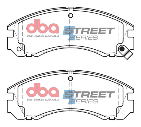 Ss Street Series Brake Pads Mitsubishi 1991-2014 Front DB1223SS - DBA | Universal Auto Spares