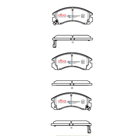 Ssev Street Series Brake Pads Mitsubishi Outlander Zj & Zk Phev Hybrid 2014 2019 Front DB1223SSEV - DBA | Universal Auto Spares