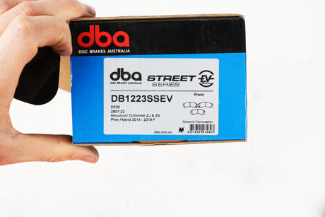 Ssev Street Series Brake Pads Mitsubishi Outlander Zj & Zk Phev Hybrid 2014 2019 Front DB1223SSEV - DBA | Universal Auto Spares