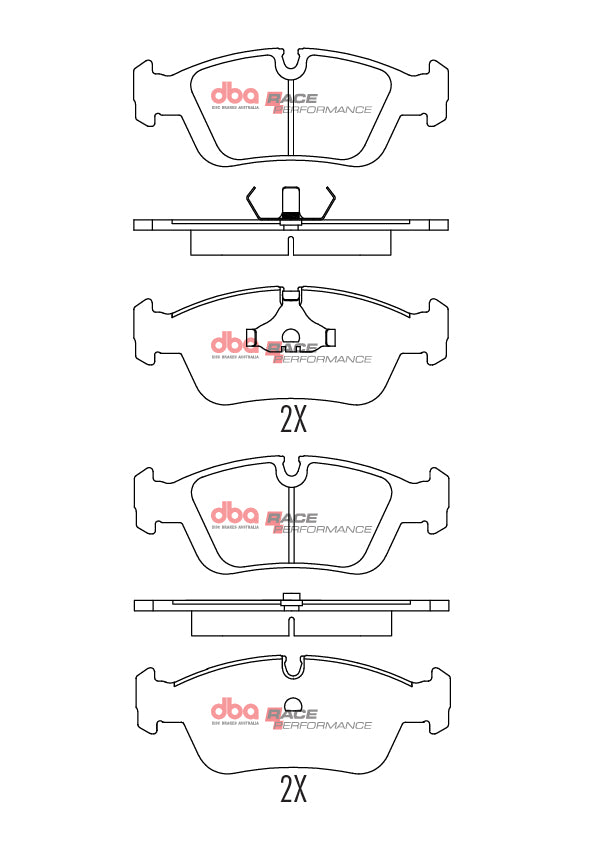 Race Brake Pads Bmw 318 94 99 Front DB1224RP - DBA