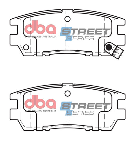Ss Street Series Brake Pads Mitsubishi 1991-2014 Rear DB1231SS - DBA | Universal Auto Spares