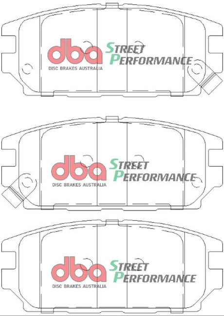 Sp Performance Brake Pads Mitsubishi Evo 7 8 Rear DB1238SP - DBA | Universal Auto Spares