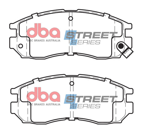 Ss Street Series Brake Pads Dodge/Mitsubishi & Proton 1991-2005 Front DB1249SS - DBA | Universal Auto Spares