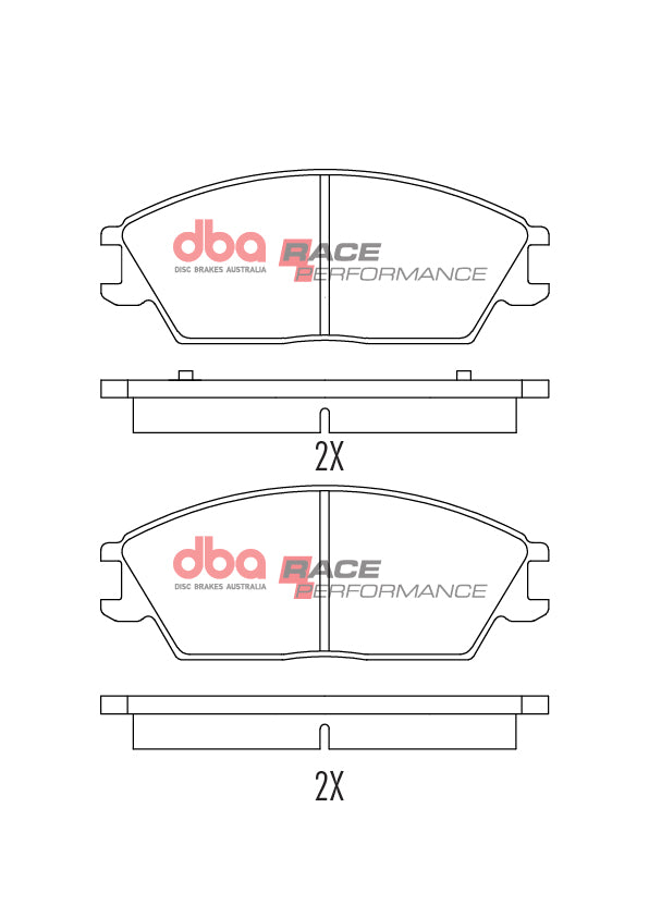 Race Brake Pads Hyundai 1986-2014 Front DB1252RP - DBA