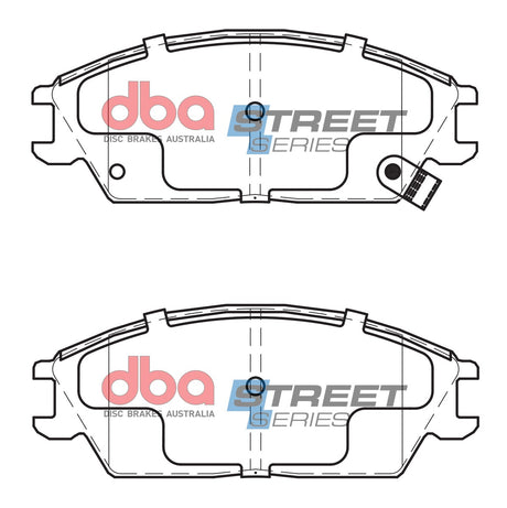 Ss Street Series Brake Pads Hyundai 1986-2014 Front DB1252SS - DBA | Universal Auto Spares