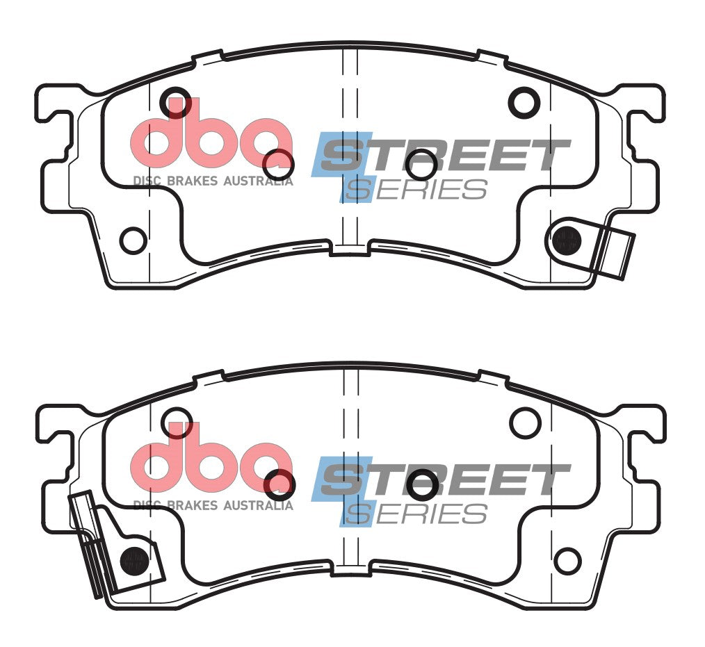 Ss Street Series Brake Pads Eunos/Ford & Mazda 1991-2002 Front DB1255SS - DBA