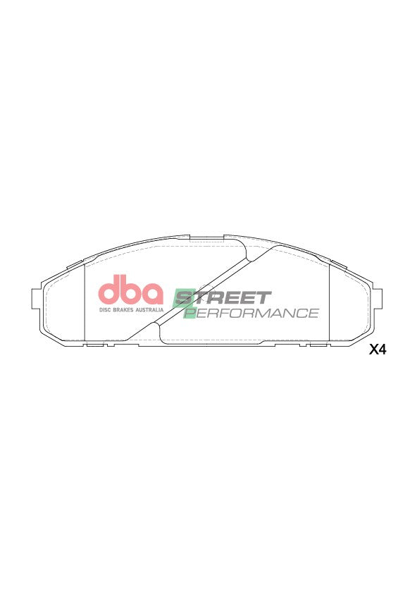 Sp Performance Brake Pads Nissan Patrol Gq EFI Twin Piston Calipers 1992-1997 Front DB1257SP - DBA