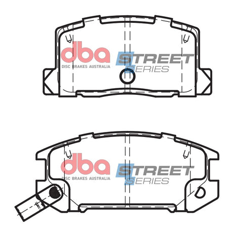 Ss Street Series Brake Pads Toyota Mr 2 1989 2006 Rear DB1260SS - DBA | Universal Auto Spares