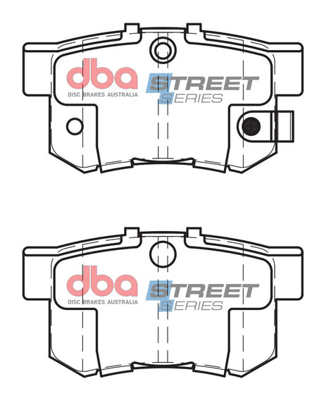 Ss Street Series Brake Pads Honda/Isuzu & Suzuki 1985-2014 Rear DB1265SS - DBA | Universal Auto Spares