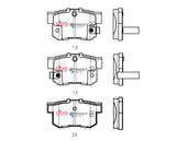 Ssev Street Series Brake Pads Honda Insight Hybrid/Crz Hybrid 2010 On Rear DB1265SSEV - DBA