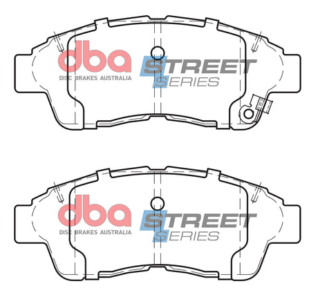 Ss Street Series Brake Pads Holden & Toyota 1991-2002 Front DB1267SS - DBA | Universal Auto Spares