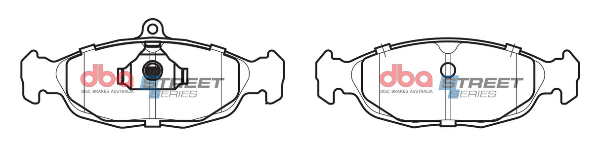 Ss Street Series Brake Pads Daewoo/Holden/Jaguar & Opel 1991-2002 Front(suits Wear Sensor DBAWS1143 ) DB1275SS - DBA