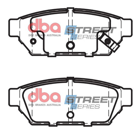 Ss Street Series Brake Pads Mitsubishi & Proton 1991-2014 Rear DB1278SS - DBA | Universal Auto Spares