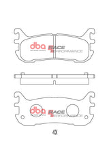 Race Brake Pads Mazda MX5 Na Nb 94 04 Rear DB1283RP - DBA