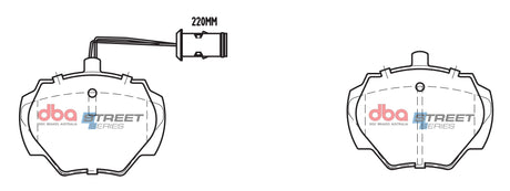 Ss Street Series Brake Pads Landrover & Range Rover 1990-1999 Rear DB1285SS - DBA | Universal Auto Spares