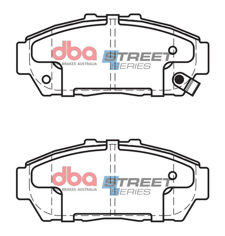 Ss Street Series Brake Pads Honda Integra 1990-2001 Front DB1292SS - DBA | Universal Auto Spares