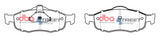 Ss Street Series Brake Pads Ford Coogar & Mondeo 1995-2004 Front DB1299SS - DBA | Universal Auto Spares