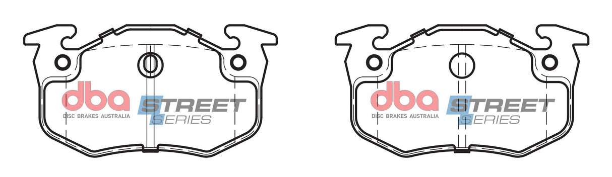 Ss Street Series Brake Pads Citroen/Peugeot & Renault 1991-2006 Rear DB1301SS - DBA