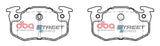 Ss Street Series Brake Pads Citroen/Peugeot & Renault 1991-2006 Rear DB1301SS - DBA | Universal Auto Spares