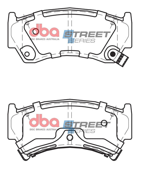 Ss Street Series Brake Pads Mazda & Nissan 1996-2000 Front DB1302SS - DBA | Universal Auto Spares