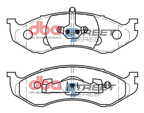 Ss Street Series Brake Pads Jeep & Kia 1990-2007 Front DB1311SS - DBA | Universal Auto Spares