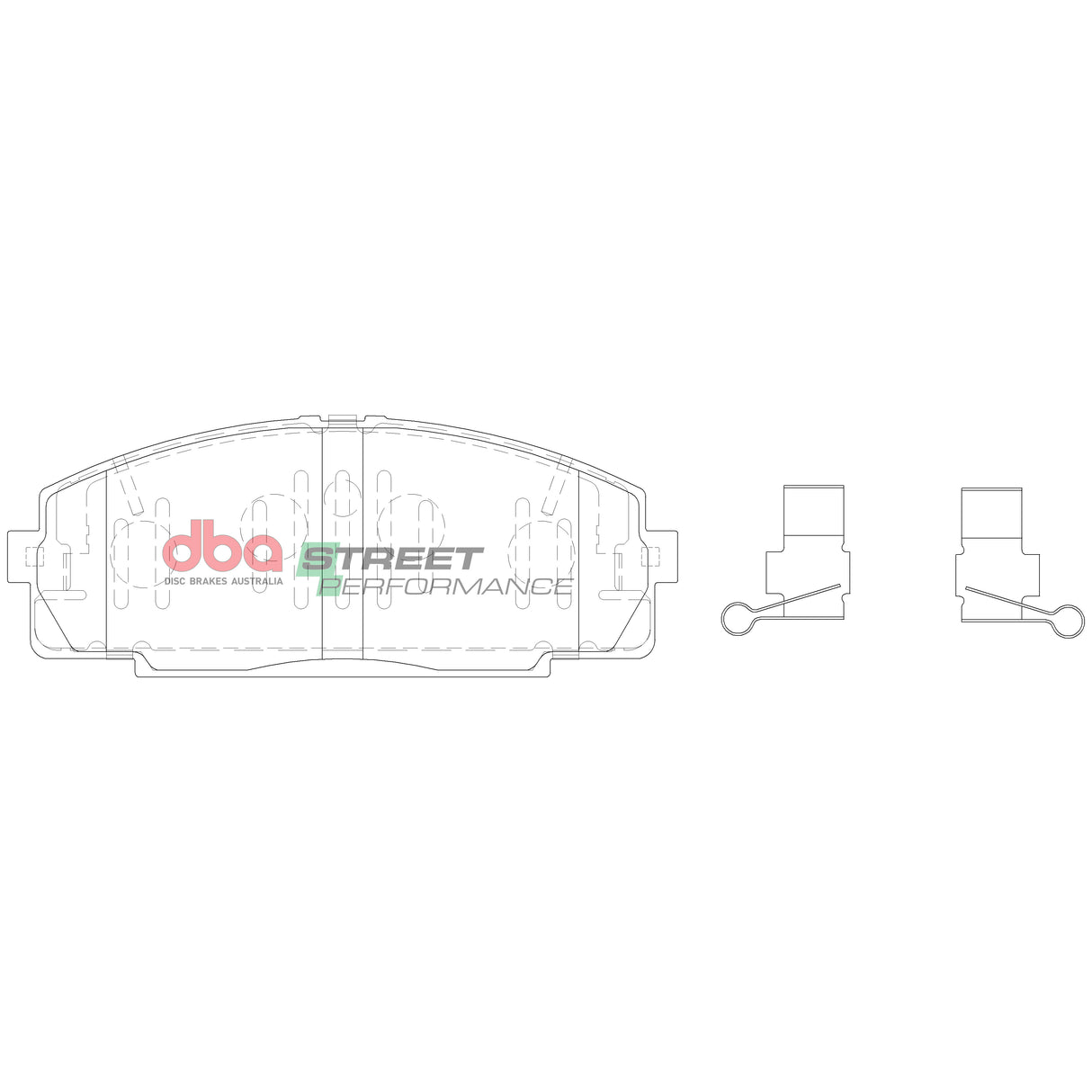 Sp Street Performance Brake Pads Toyota 1993-2006 Front DB1328SP - DBA