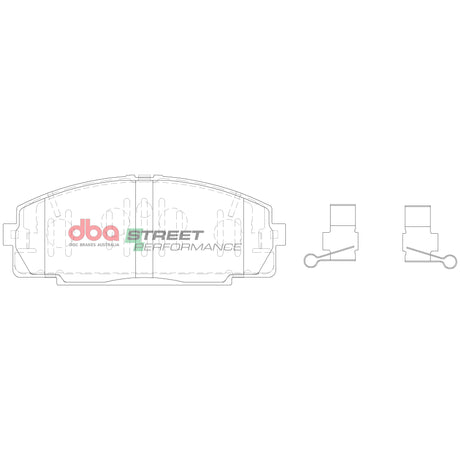 Sp Street Performance Brake Pads Toyota 1993-2006 Front DB1328SP - DBA | Universal Auto Spares