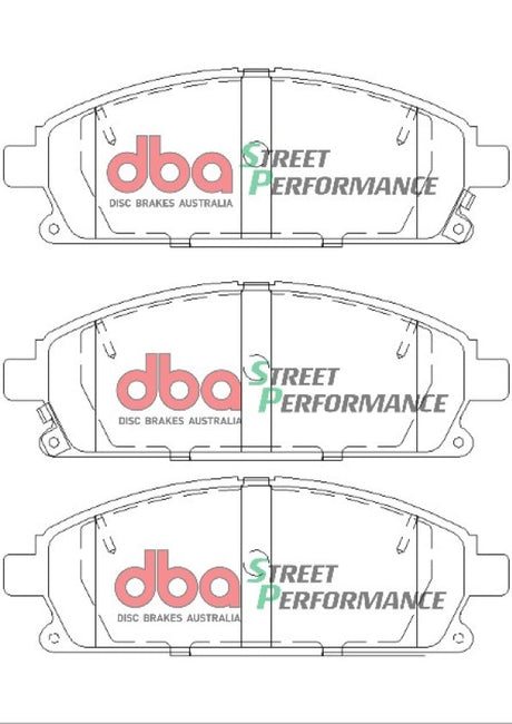 Sp Performance Brake Pads Honda/Isuzu & Nissan 1999-2014 Front DB1333SP - DBA | Universal Auto Spares