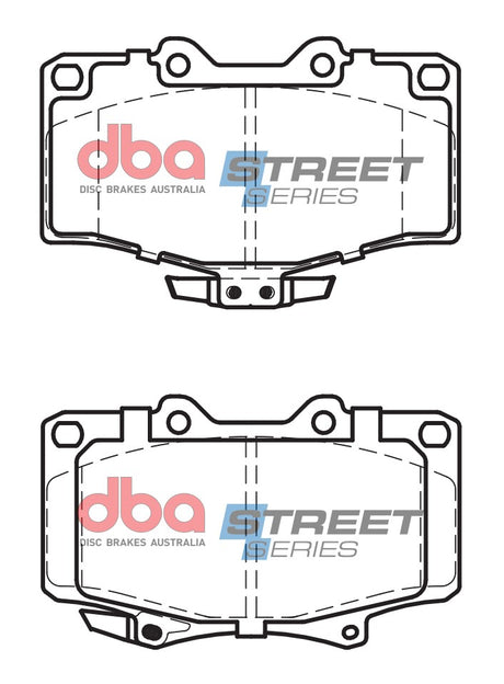 Ss Street Series Brake Pads Toyota 4 Runner VZN130 V6 1993-96 Front DB1346SS - DBA | Universal Auto Spares