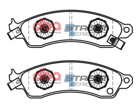 Ss Street Series Brake Pads Chev/Ford/Holden & Pontiac 1988-2002 Front DB1353SS - DBA | Universal Auto Spares