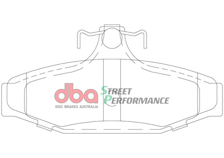 Sp Performance Brake Pads Holden Hsv Vn-Vt Rear DB1354SP - DBA | Universal Auto Spares