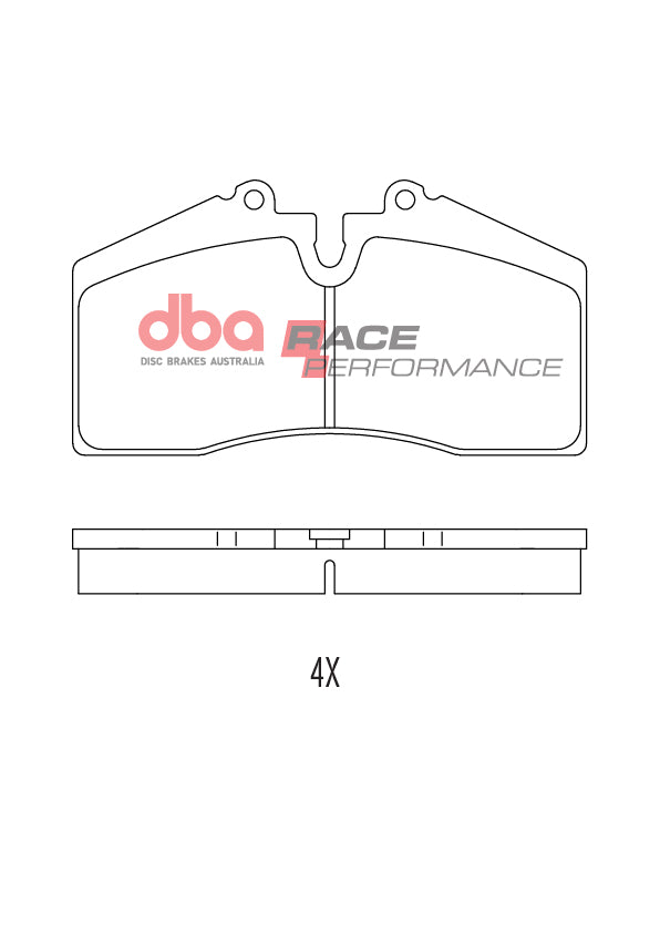 Race Brake Pads Holden Hsv Harrop 4 Piston Vt-Vx Front DB1355RP - DBA