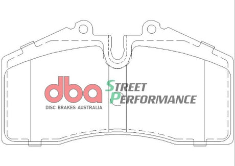 Sp Performance Brake Pads Holden Hsv Harrop 4 Piston Vt-Vx Front DB1355SP - DBA | Universal Auto Spares