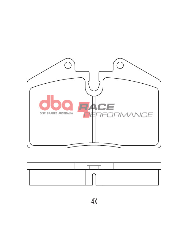 Race Brake Pads Hsv Vy Harrop Kit Rear DB1356RP - DBA